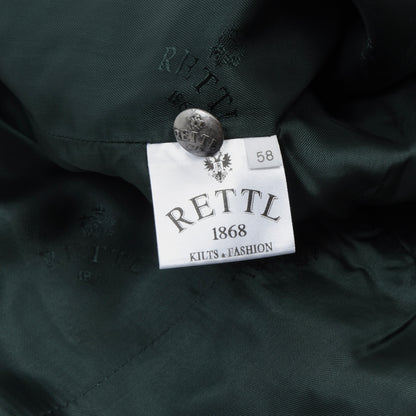 Rettl Gilet aus Wolle Größe 58 - Grün mit steirischen Panther 