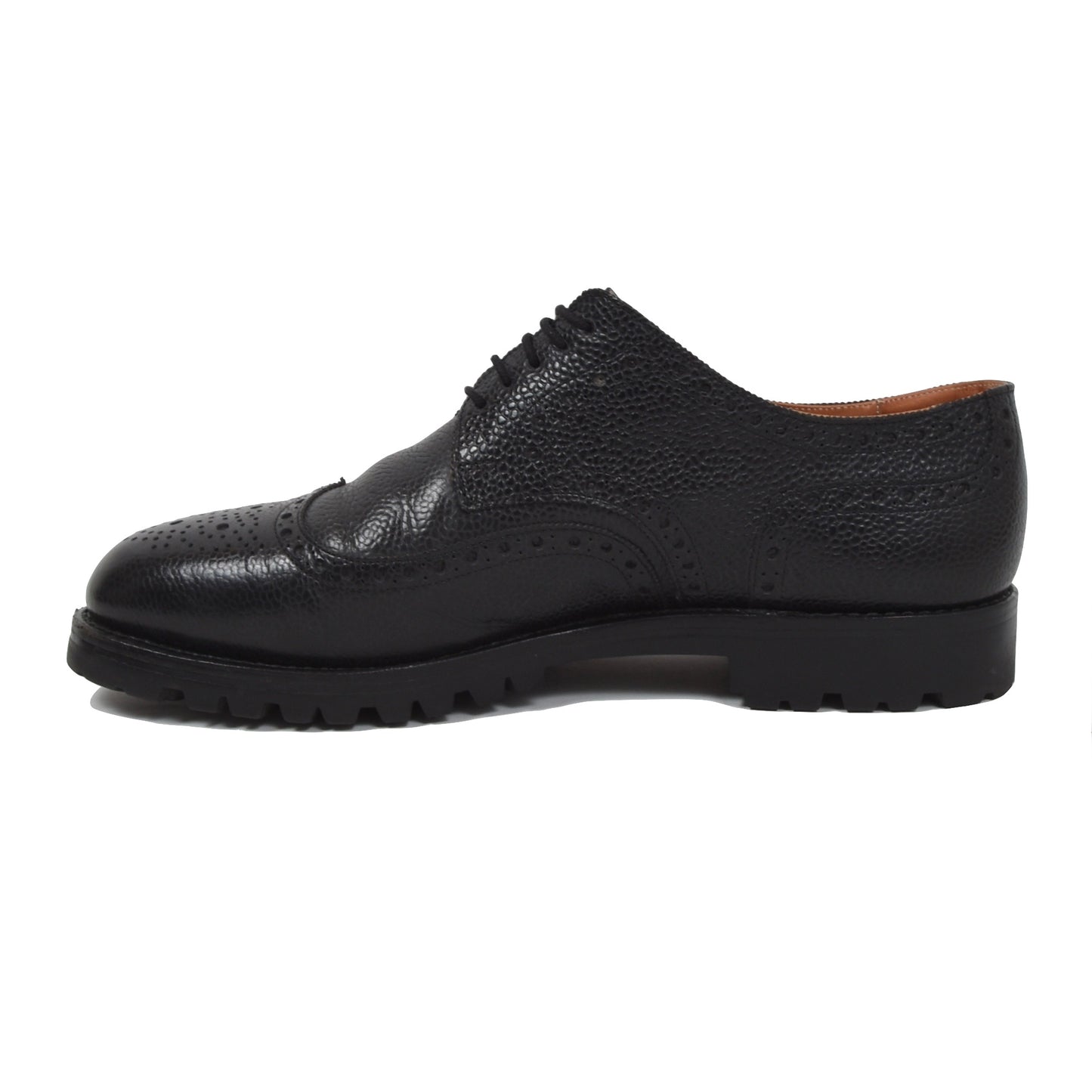 Ludwig Reiter Scotch Grain Shoes Size 9.5 - Black