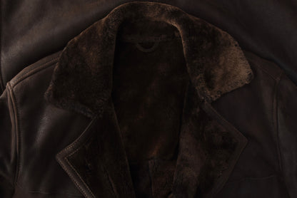 Brühl Austria Shearling Coat Size 54 - Brown