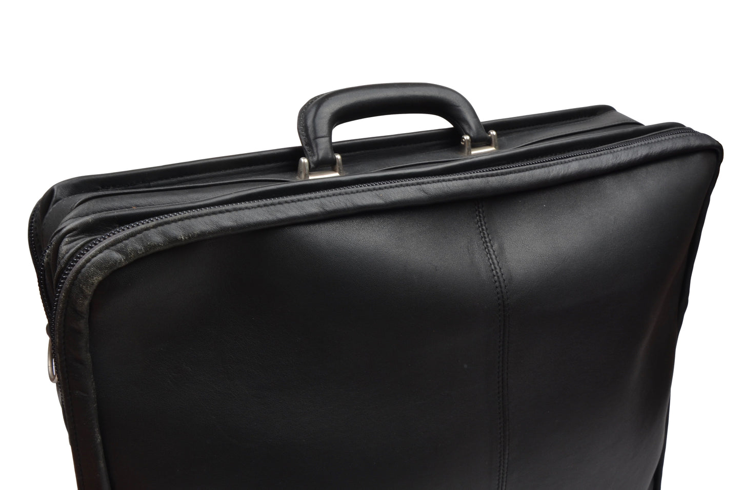 Offermann Flyer Leather Carry-On Business Suitcase - Black