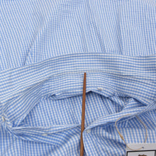 Laden Sie das Bild in den Galerie-Viewer, Mosca Handmade Hemd Größe 43 Slim - Blau Kariert