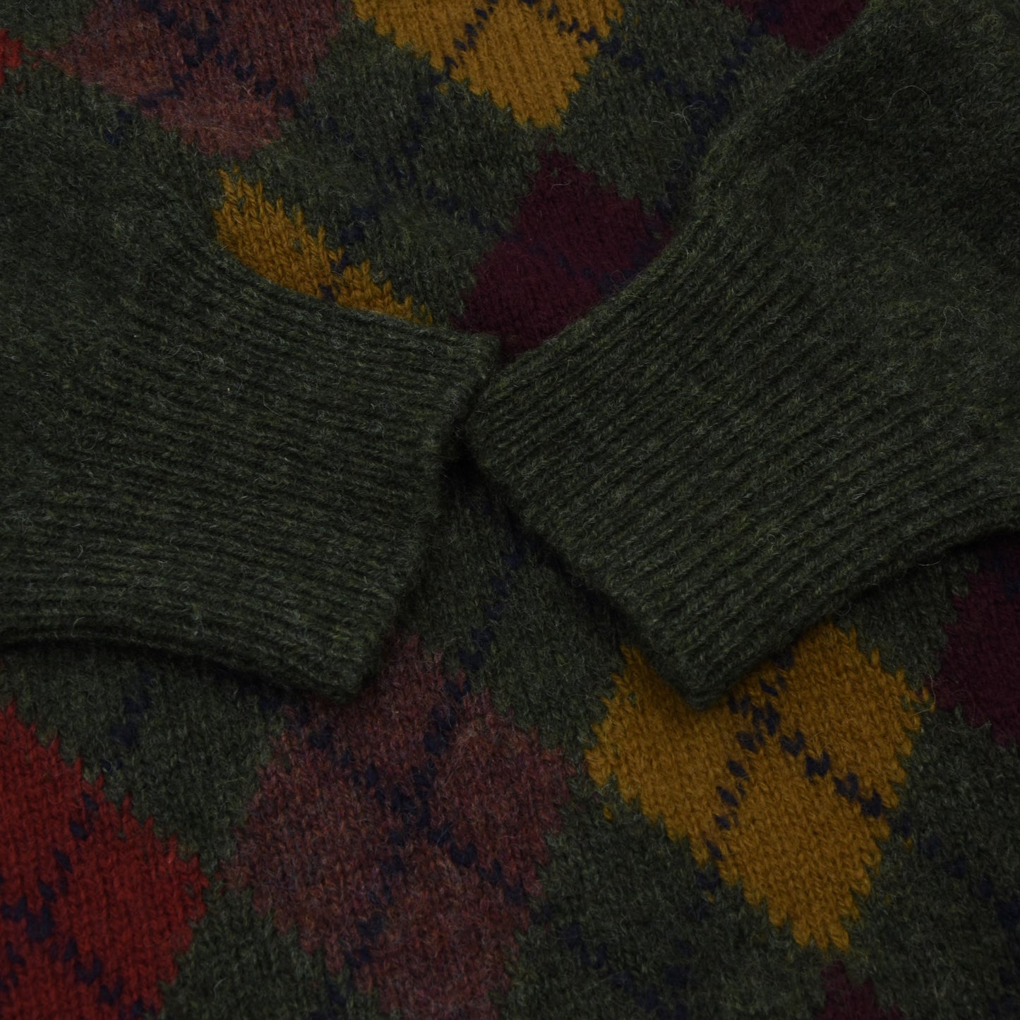 Wolsey Wool Argyle Sweater Size 54/44 - Green/Argyle