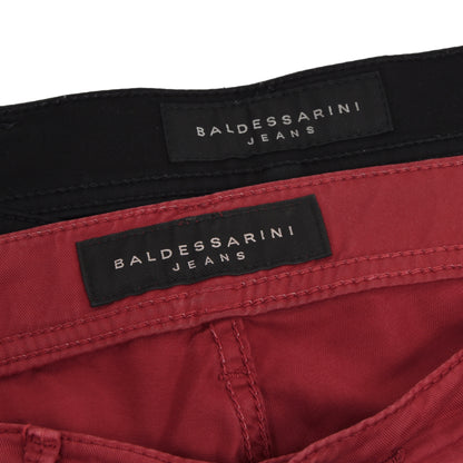 2x Baldessarini Jeans Größe W34 L34 - Schwarz &amp; Rot