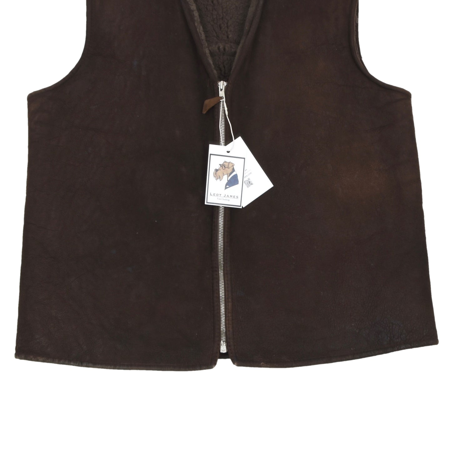 Vintage Shearling Vest/Gilet Chest ca. 58.5cm - Brown