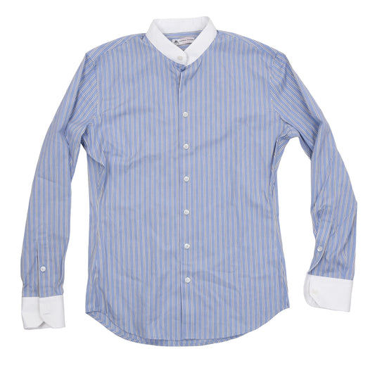 Thomas Mason Bespoke Banded Collar Shirt