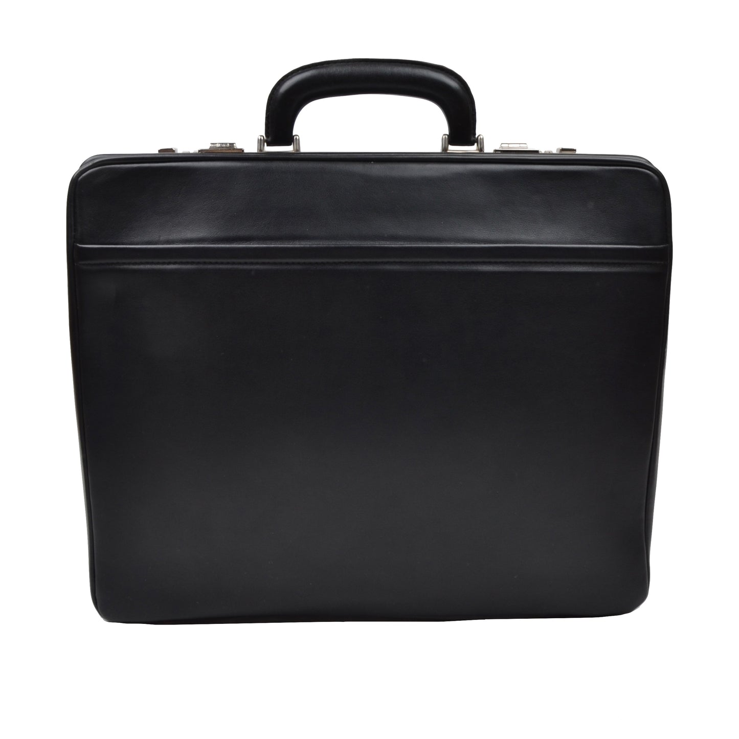 Offermann Flyer Leather Expandable Business Briefcase - Black