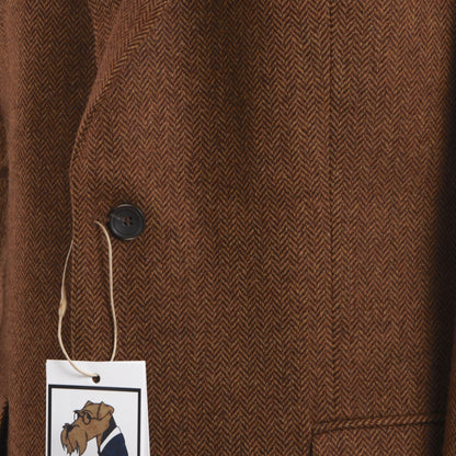 Carl Gross Moon Tweed Jacke Größe 52 - Rostbraun