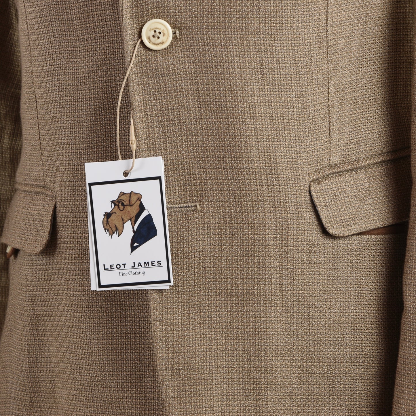 Massimo Dutti Cotton/Linen Jacket Size 52 - Tan/Beige