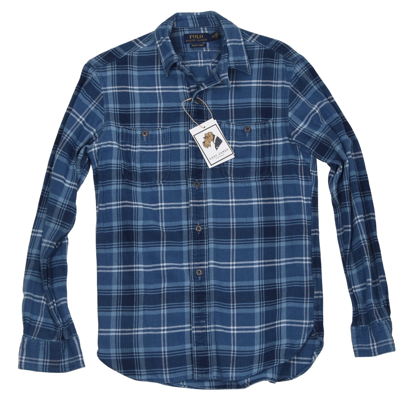 Polo Ralph Lauren Indigo Flannel Shirt Size XS - Blue Plaid