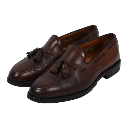 Allen Edmonds Grayson Shell Cordovan Loafer Größe 8.5EEE - Burgund