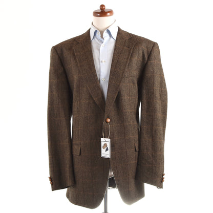 Aristokrat Donegal Tweed Jacke Größe 60 - Brown Windowpane