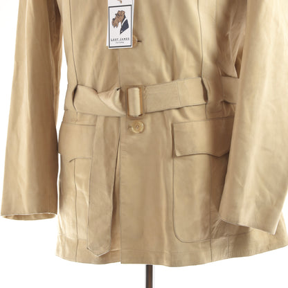 Baldessarini Hugo Boss Lammfell-Safarijacke Größe 48 - Butter