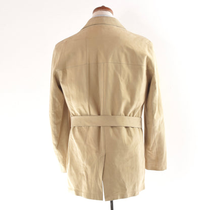 Baldessarini Hugo Boss Lammfell-Safarijacke Größe 48 - Butter