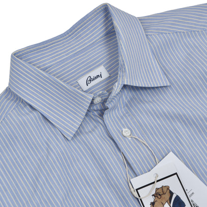 Brioni Long Sleeve Shirt Shirt Size  ca. 39 - Stripes