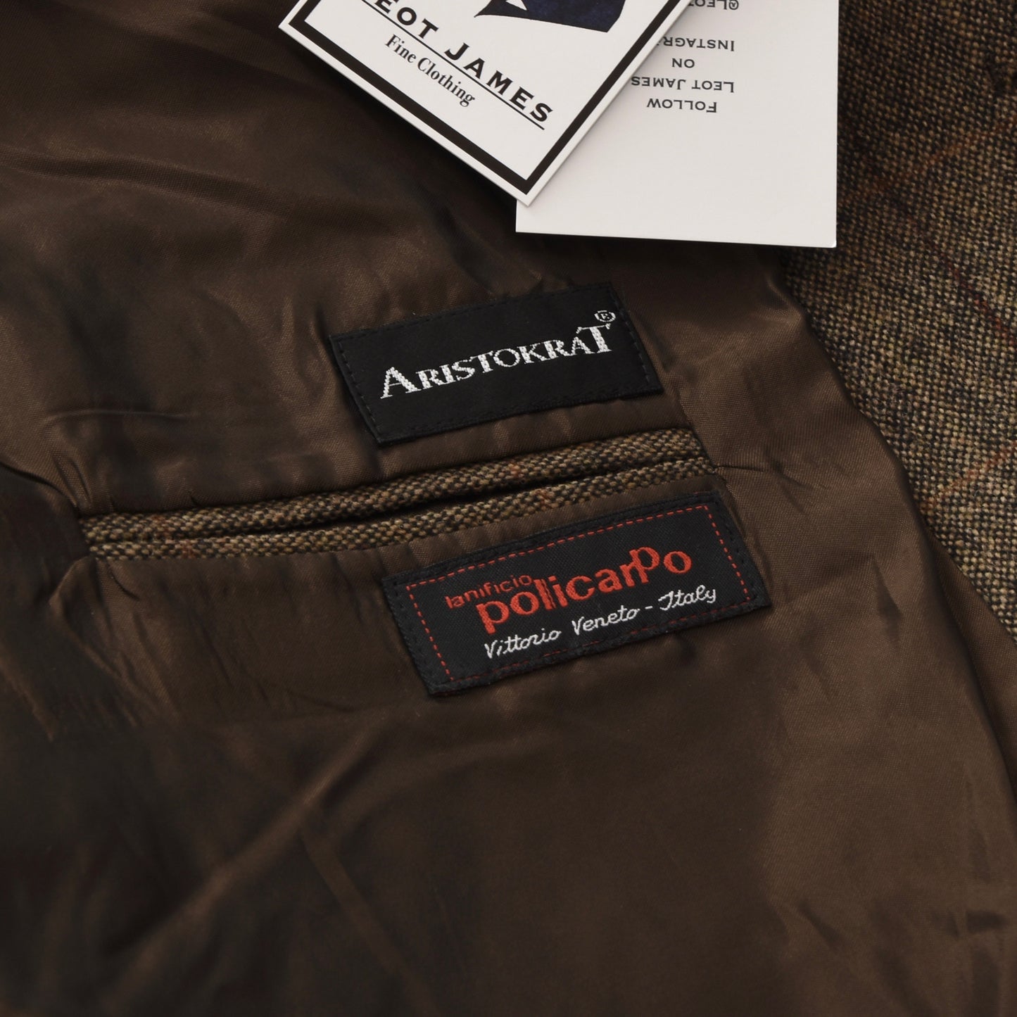 Aristokrat Donegal Tweed Jacke Größe 60 - Brown Windowpane