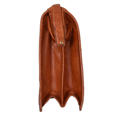 Mädler Leather Briefcase - Cognac Brown