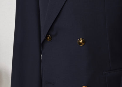 Pal Zileri Double Breasted Blazer Size 52 C - Navy Blue