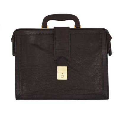 Mädler Leather Briefcase - Chocolate Brown