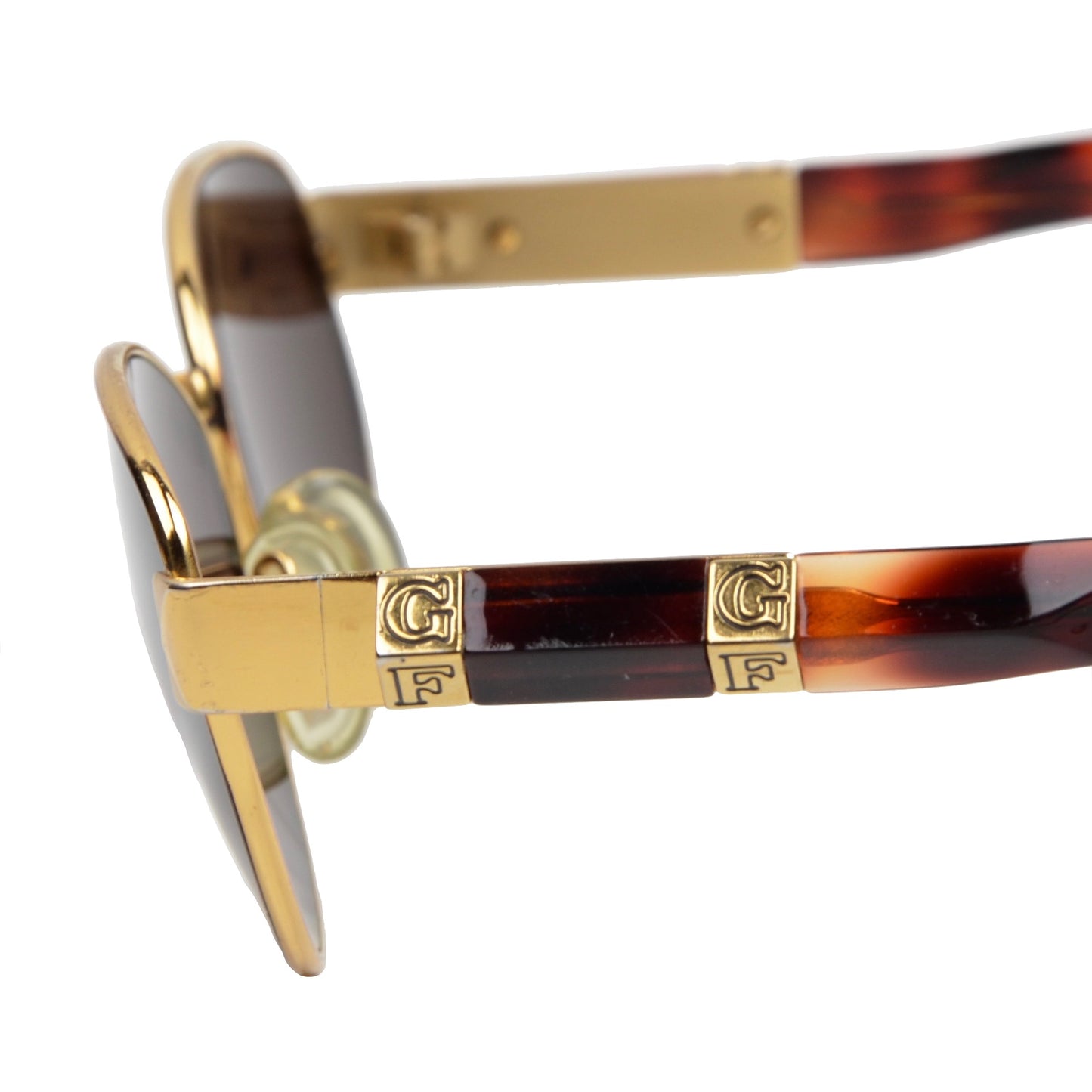 Vintage Gianfranco Ferré Sonnenbrille - Gold &amp; Schildpatt