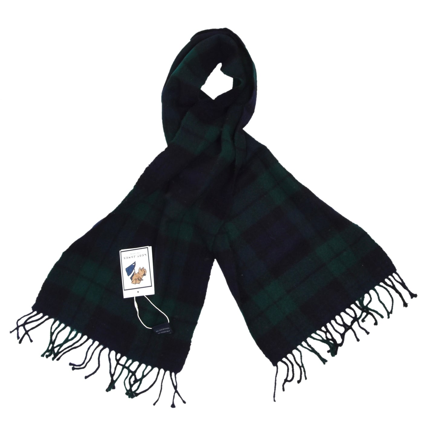 Morgan & Oates 100% Wool Scarf Length 137cm - Blackwatch