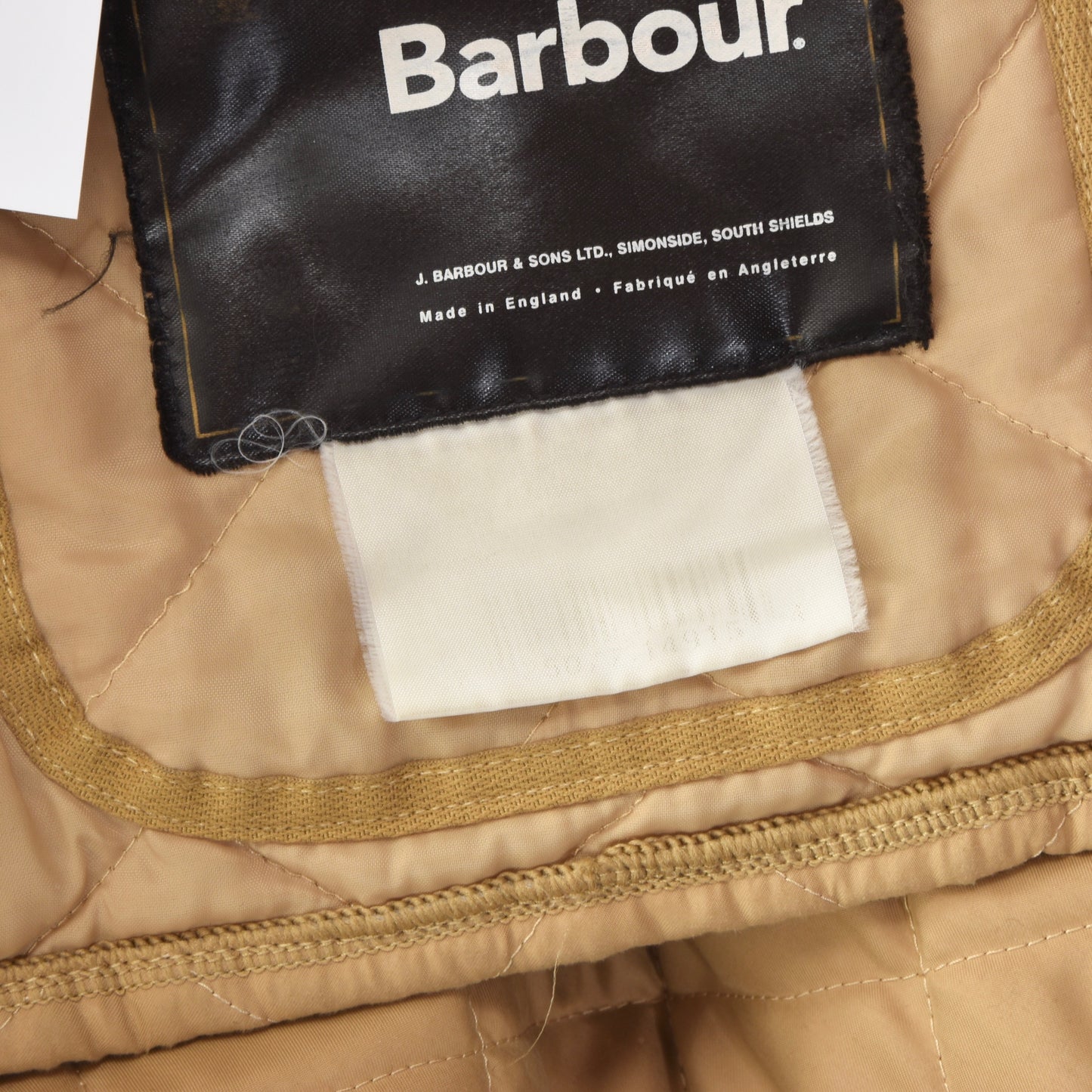 Vintage Barbour Steppjacke Made in England - Beige