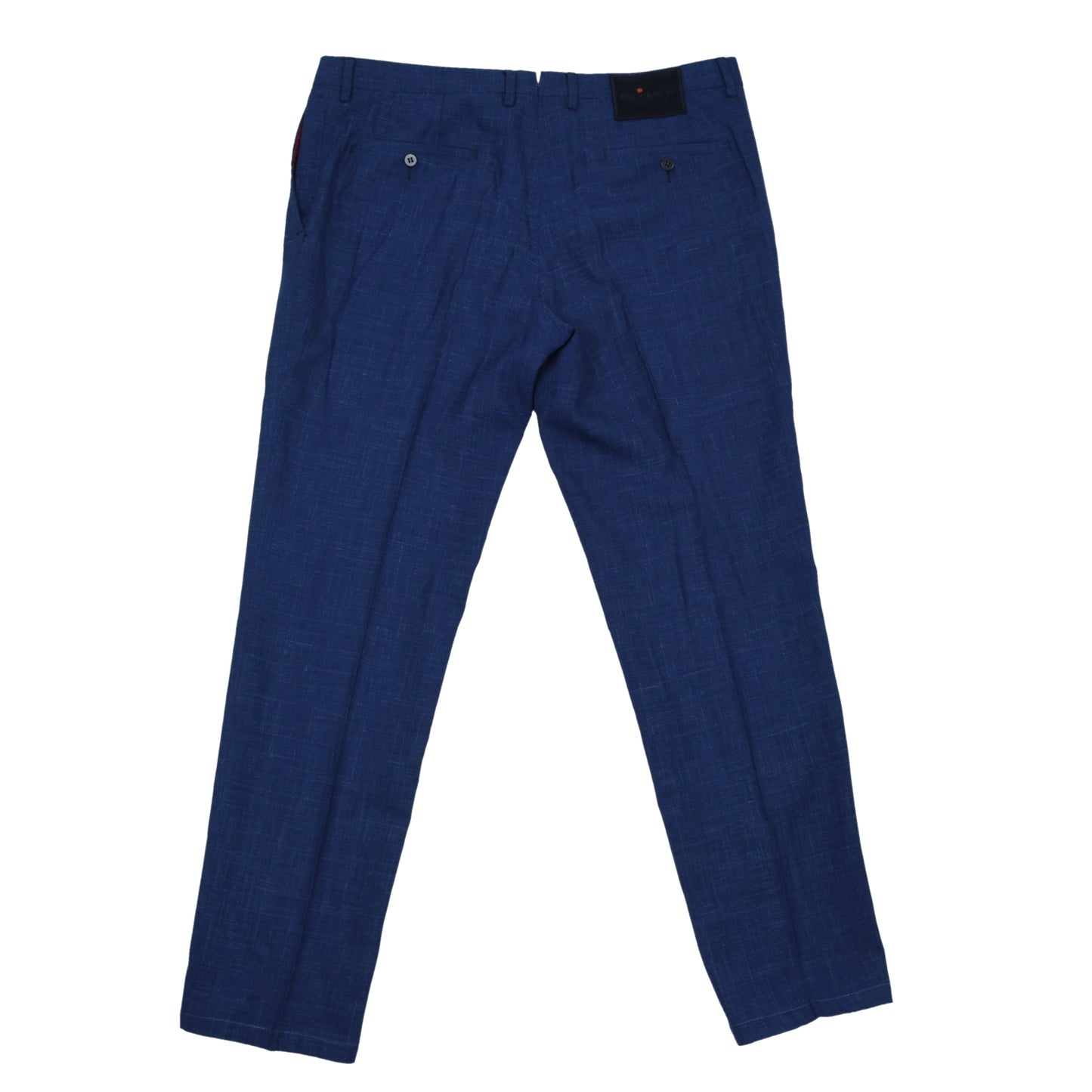 Kiton Napoli Wool-Silk-Linen Pants Size 38 - Royal Blue