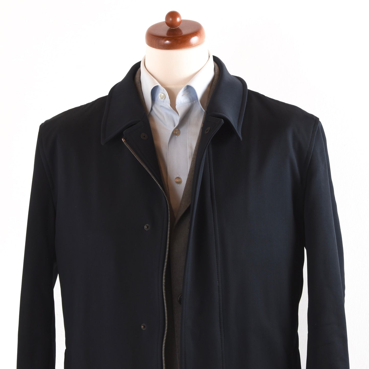 Montedoro Trench/Mac Coat Size 56 - Navy Blue