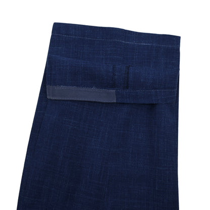 Kiton Napoli Wool-Silk-Linen Pants Size 38 - Royal Blue