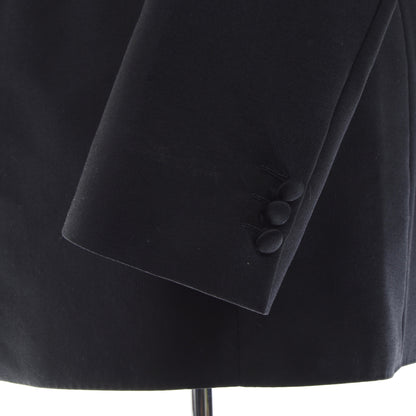 Vintage Shawl Lapel Wool & Mohair Tuxedo Size 52 - Black