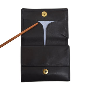 Becker Handmade Leather Wallet - Schwarz