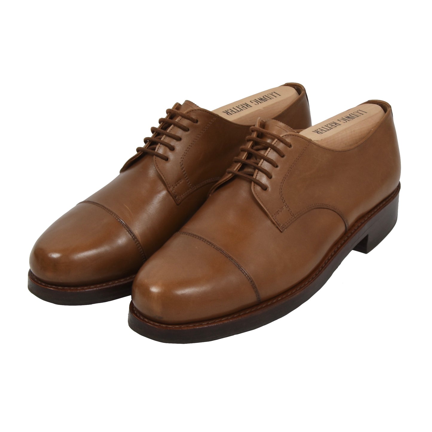 Ludwig Reiter Cap Toe Derby Schuhe Größe 9 - Hellbraun