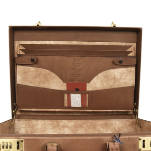 Vintage Renwick Caribou Aktentasche aus Leder - Tan