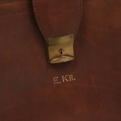 Vintage Renwick Harness Aktentasche aus Leder - braun