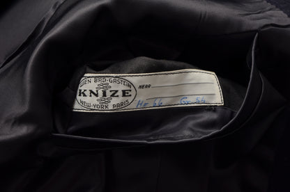 Knize Wien Classic Overcoat Size 54 - Navy Blue