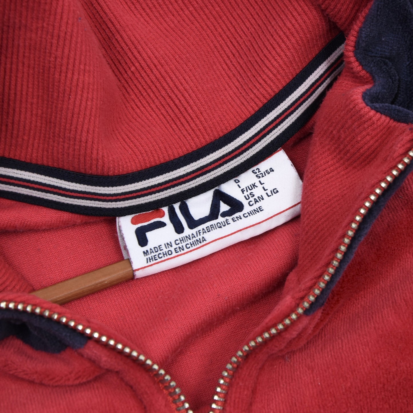 Fila Velour Track Jacket Size D52