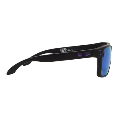 Oakley Holbrook 9102-26 Sunglasses - Matte Black/Violet Iridium