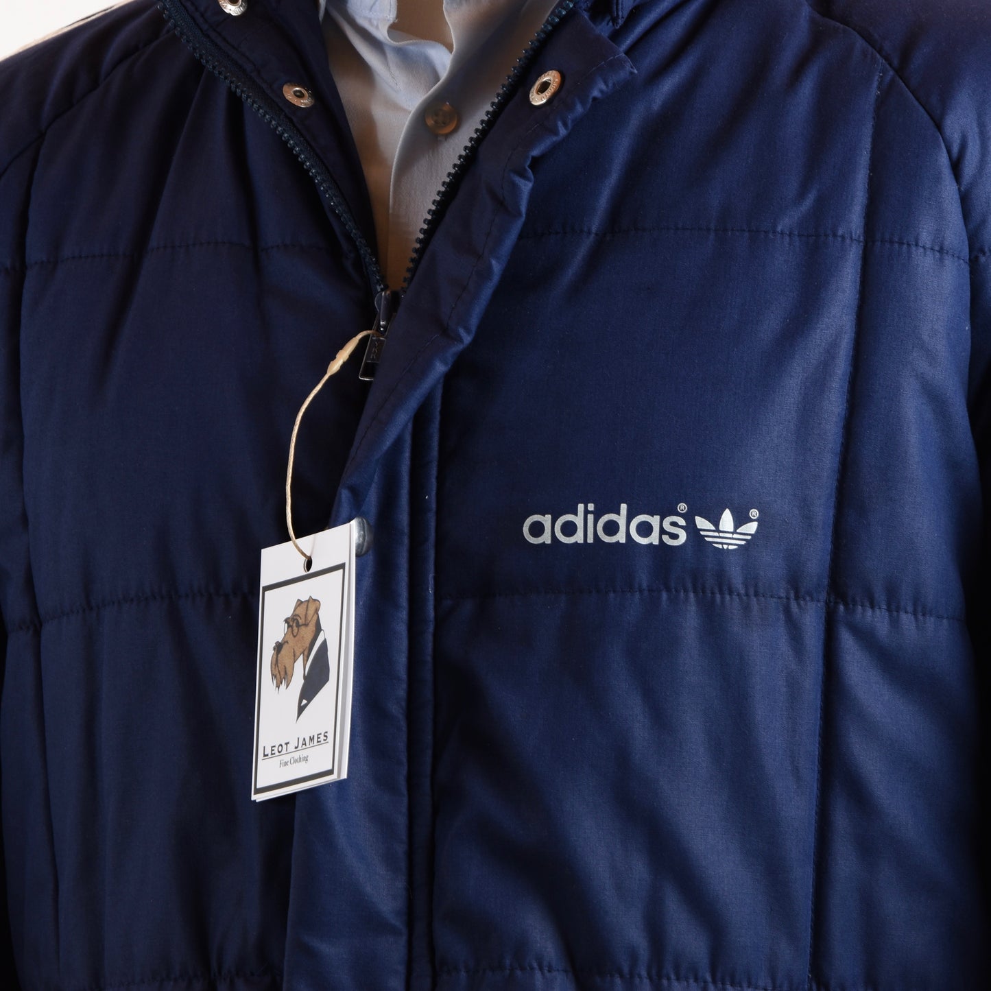 Vintage Adidas Stadium/Coach's Coat Size 46 - Indigo Blue