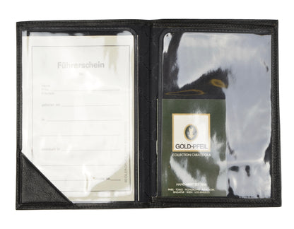 Goldpfeil Caracciola Travel Wallet - Black