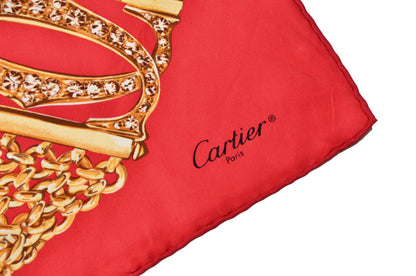 Cartier Paris Seidenschal - Rot