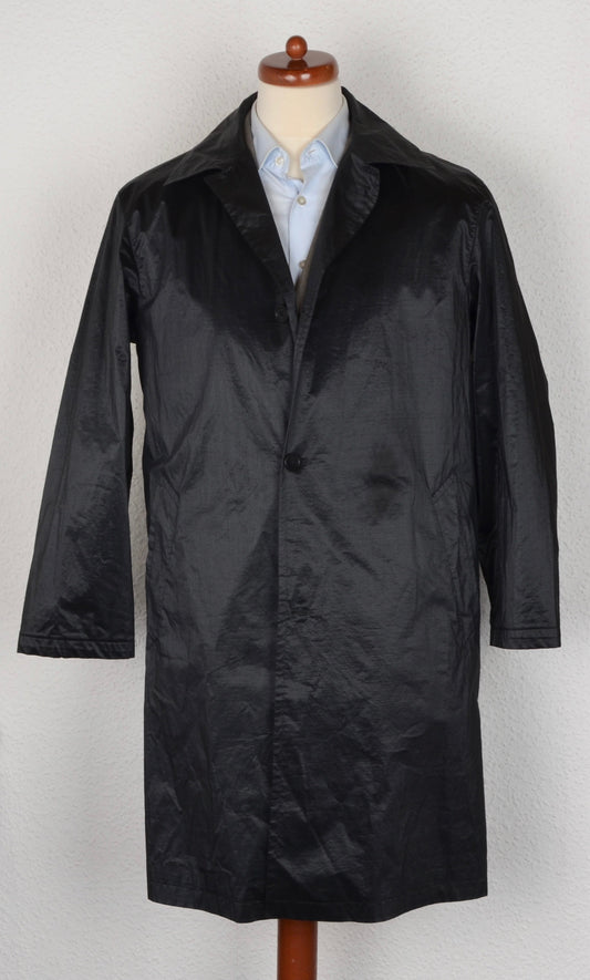 Vintage Versace V2 Classic Mac/Trench Size 48 - Black