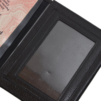 Goldpfeil Leather ID Holder/Wallet - Black