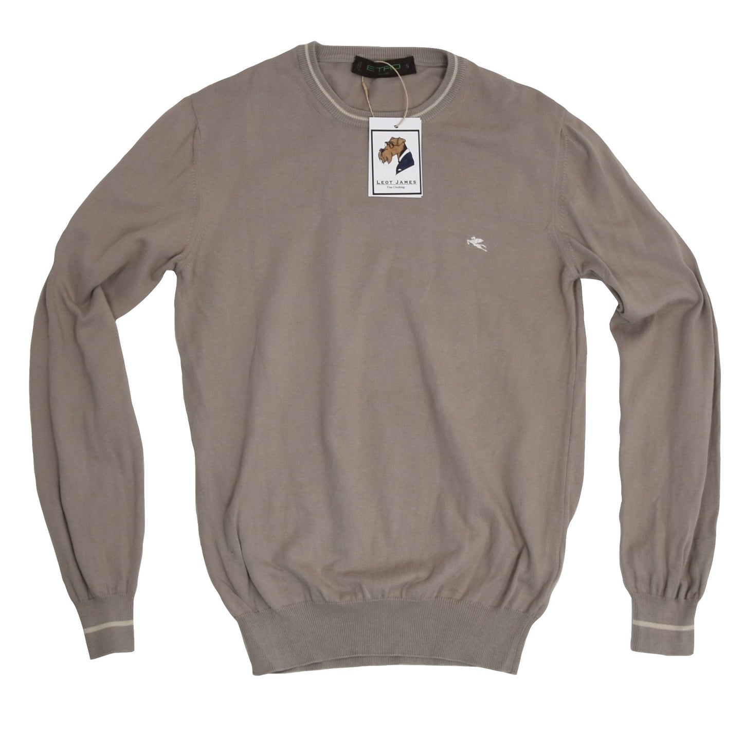 Etro Milano Baumwollpullover Größe S - Sand