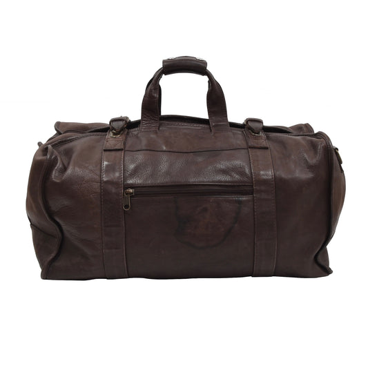 Vintage Arrow Montreal Leather Duffle Bag - Brown