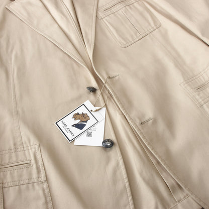 Bally Safarijacke aus Baumwolle Größe 58 - Beige