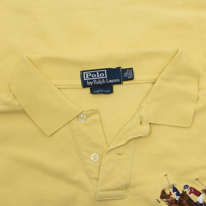 x2 Polo Ralph Lauren Polo Shirts Size XL Custom Fit - Yellow & Color Block