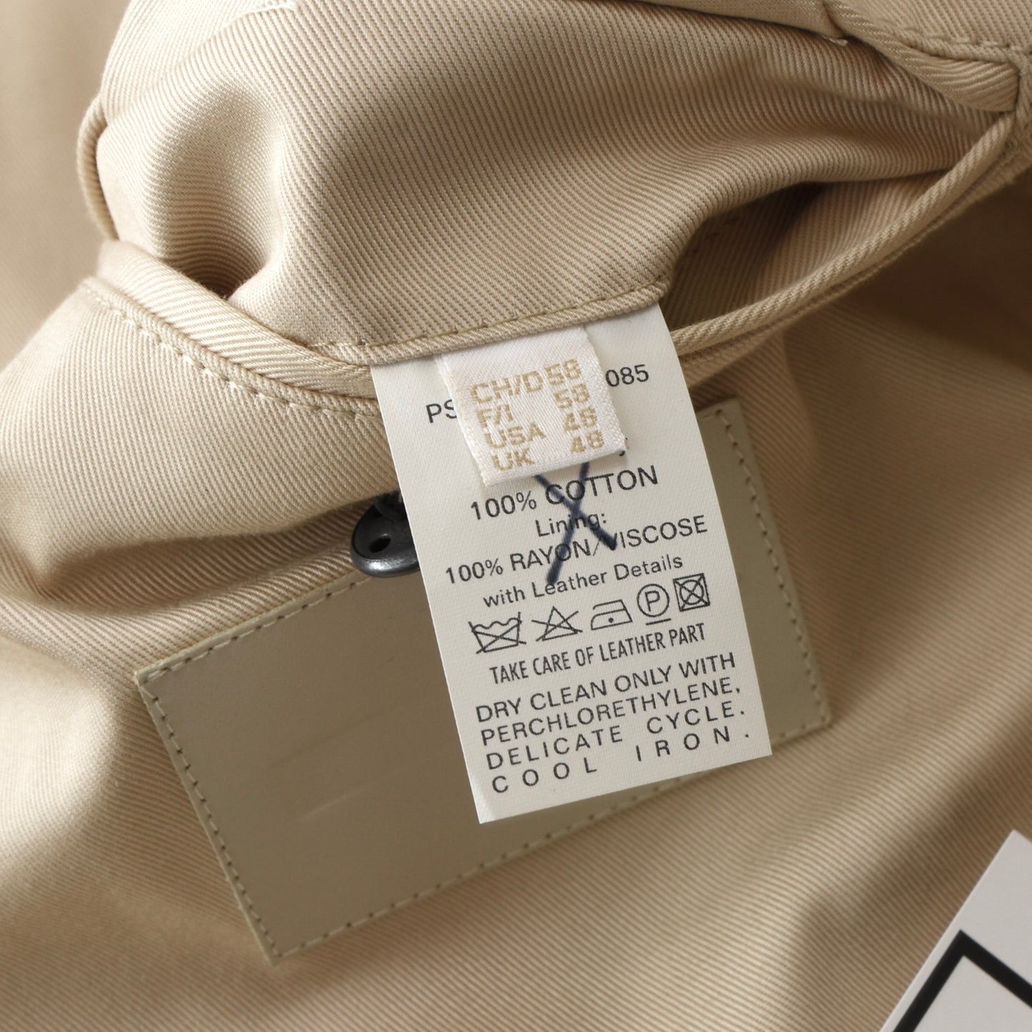 Bally Safarijacke aus Baumwolle Größe 58 - Beige