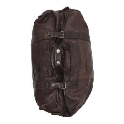 Vintage Arrow Montreal Leather Duffle Bag - Brown