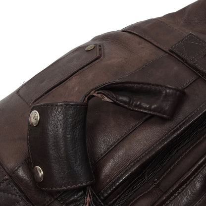 Vintage Arrow Montreal Leather Duffle Bag - Brown