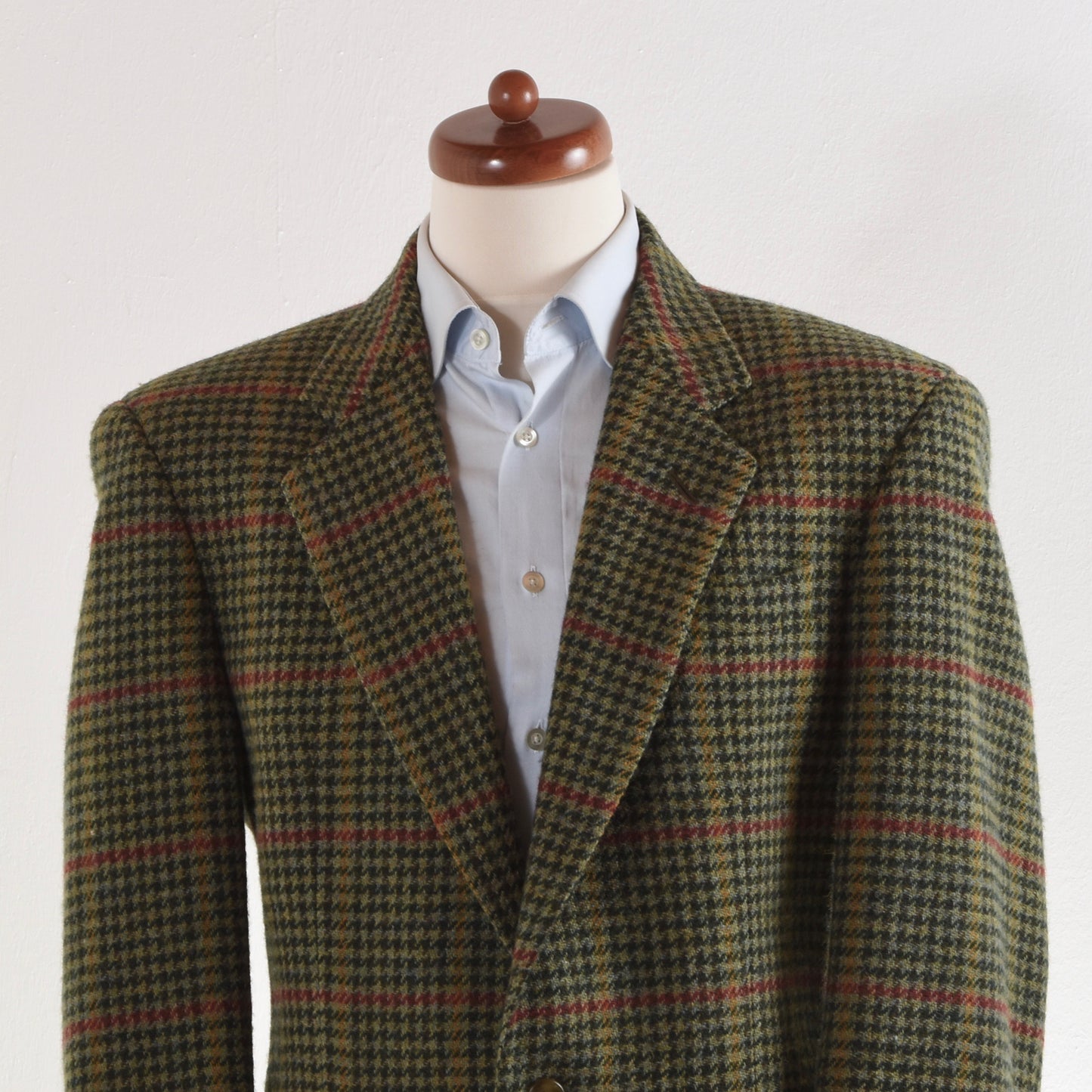 DAKS Tweed Jacket Size 58 - Green Houndstooth