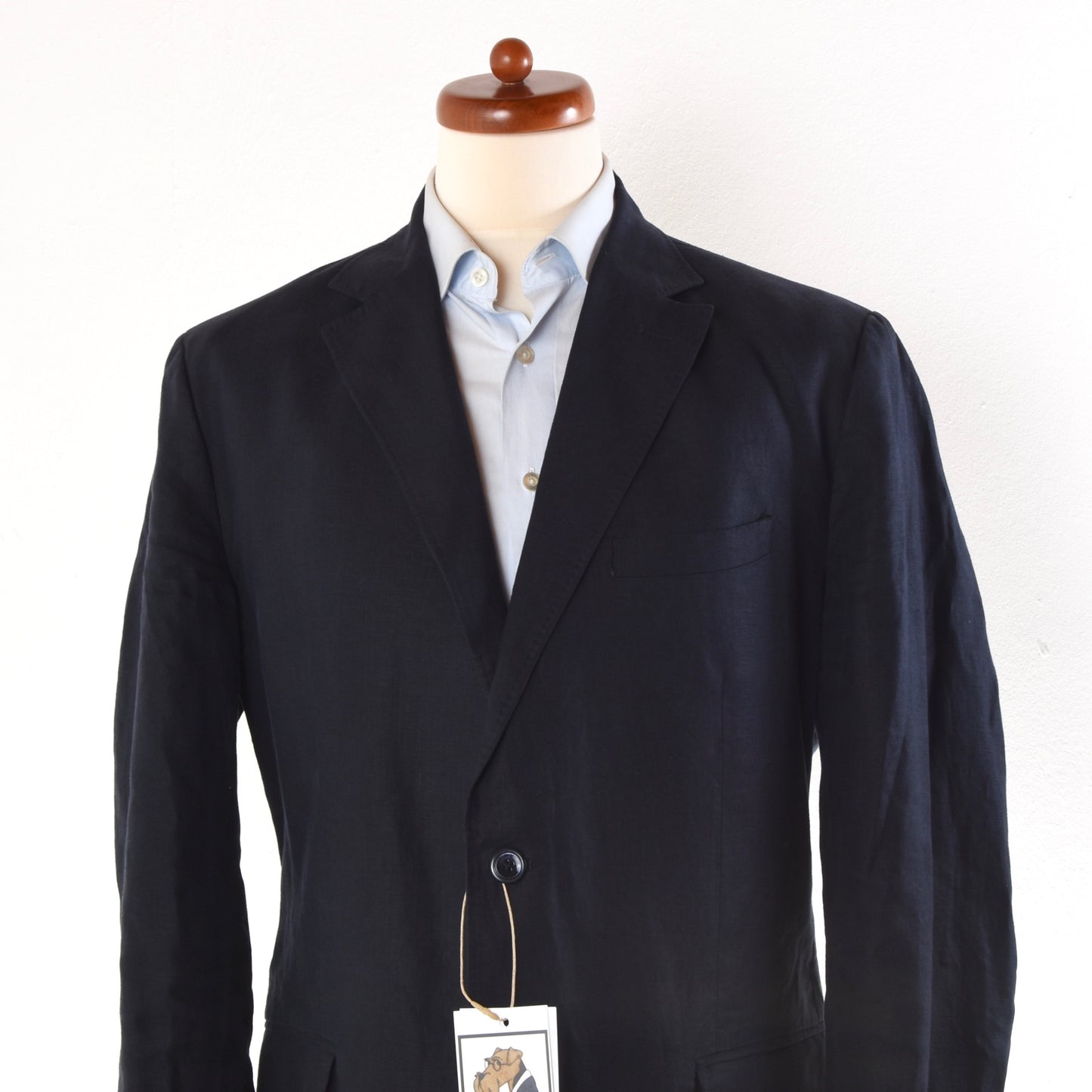 Massimo Dutti Linen Jacket Size 58 - Navy Blue